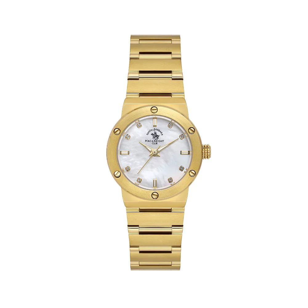 Santa Barbara Polo & Racquet Club Unique Gold Stainless Steel Watch for Women SB.1.10664-2 - Daniel Klein Saudi Arabia