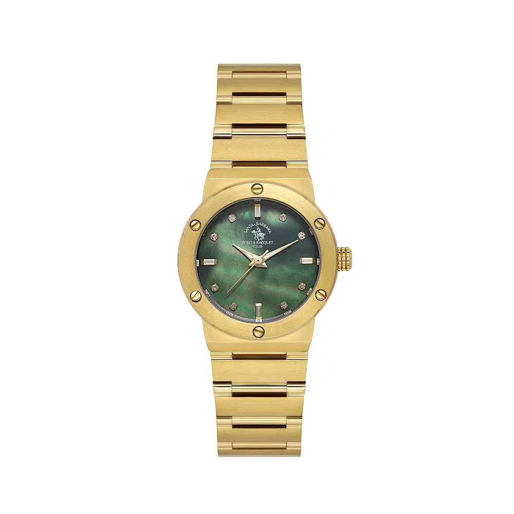 Santa Barbara Polo & Racquet Club Unique Gold Stainless Steel Watch for Women SB.1.10664-3 - Daniel Klein Saudi Arabia