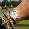 Santa Barbara Polo & Racquet Club Unique Silver and Gold Stainless Steel Watch for Women SB.1.10664-4