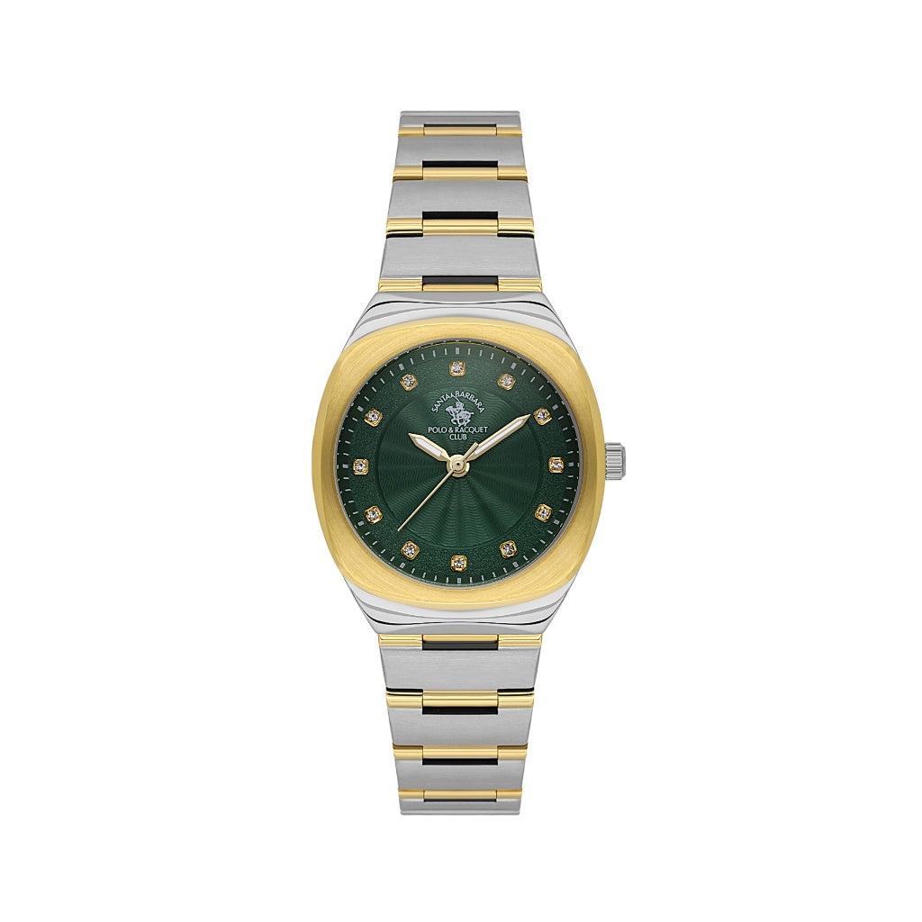 Santa Barbara Polo & Racquet Club Silver and Gold Stainless Steel Watch for Women SB.1.10665-5