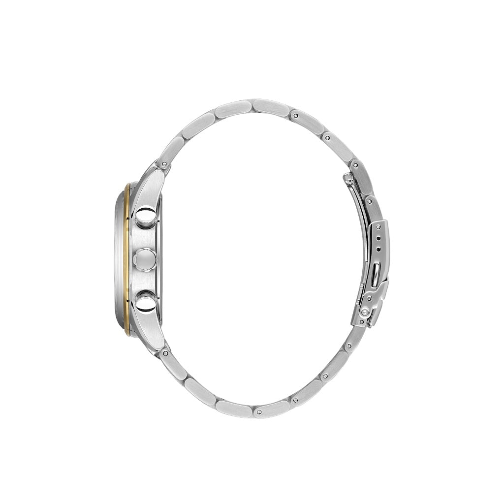 Santa Barbara Polo & Racquet Club Silver and Gold Stainless Steel Watch for Men SB.1.10666-4