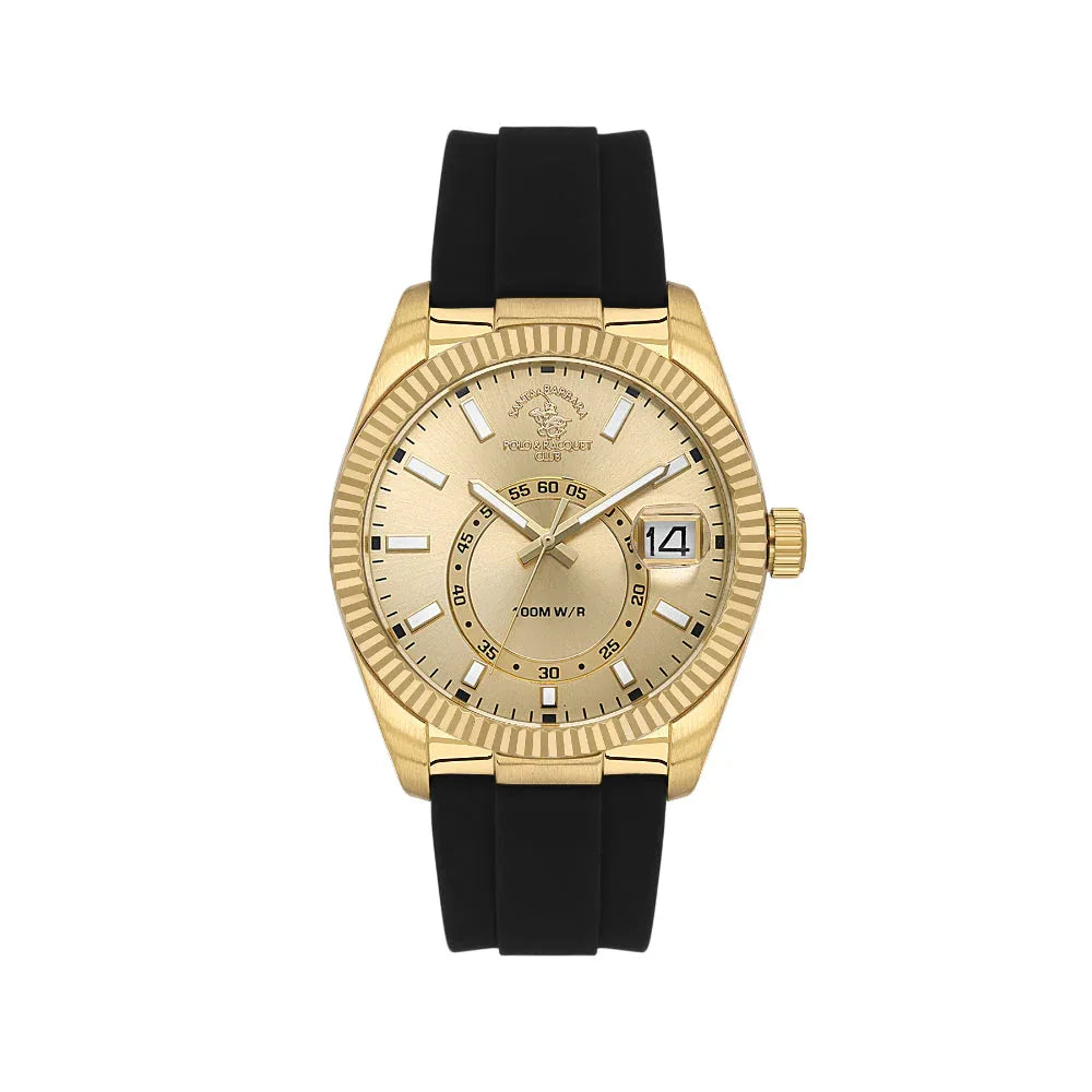 Santa Barbara Polo & Racquet Club Legend Black Stainless Steel Watch for Men SB.1.10669-2 - Daniel Klein Saudi Arabia