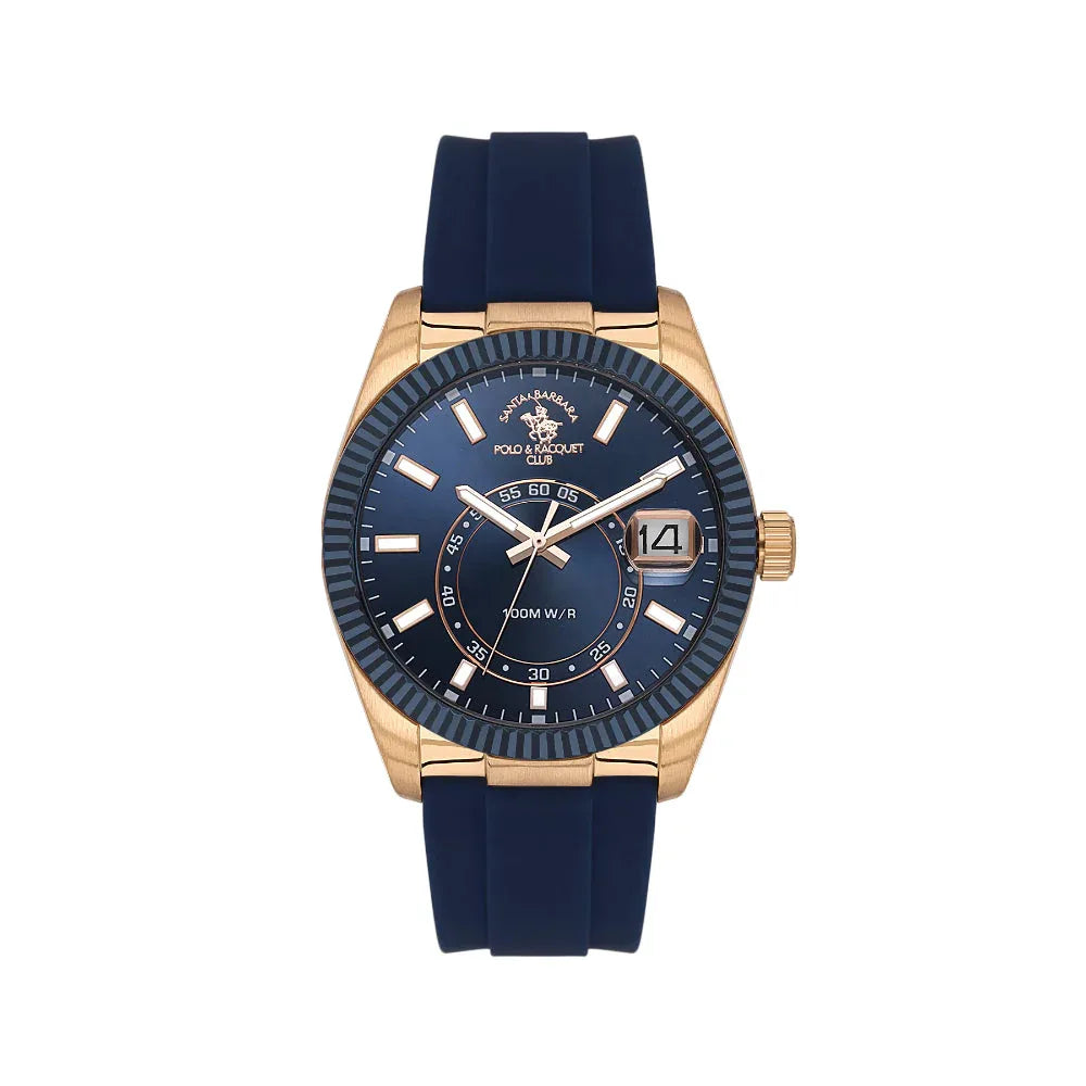 Santa Barbara Polo & Racquet Club Legend Dark Blue Stainless Steel Watch for Men SB.1.10669-4 - Daniel Klein Saudi Arabia