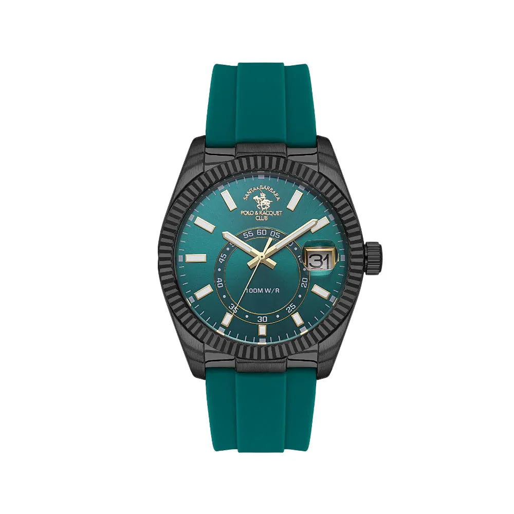 Santa Barbara Polo & Racquet Club Legend Green Stainless Steel Watch for Men SB.1.10669-5 - Daniel Klein Saudi Arabia