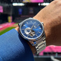 Santa Barbara Polo & Racquet Club Luxury Silver Stainless Steel Watch for Men SB.1.10670-3