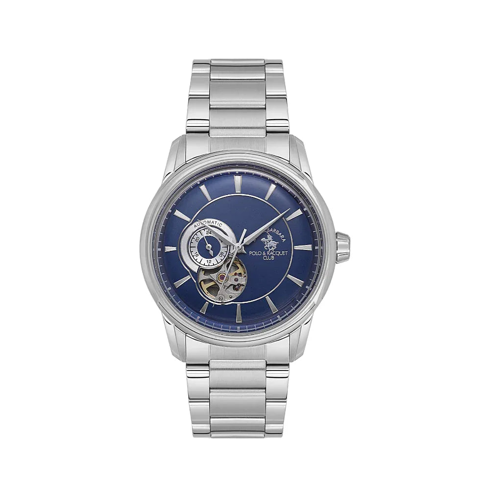 Santa Barbara Polo & Racquet Club Luxury Silver Stainless Steel Watch for Men SB.1.10670-3 - Daniel Klein Saudi Arabia