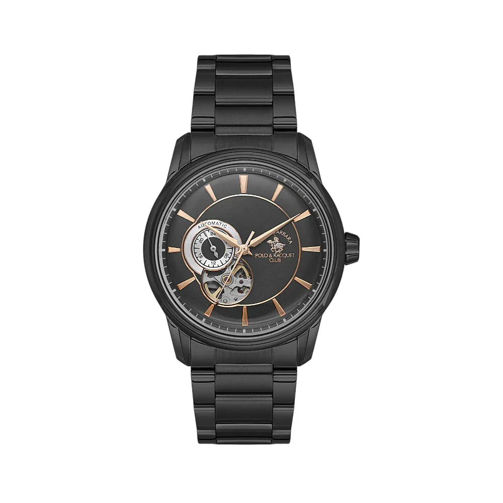 Santa Barbara Polo & Racquet Club Luxury Black Stainless Steel Watch for Men SB.1.10670-5 - Daniel Klein Saudi Arabia