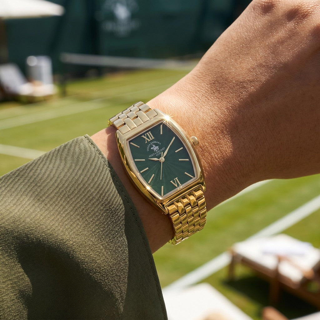 Santa Barbara Polo & Racquet Club Unique Gold Stainless Steel Watch for Women SB.1.10671-4