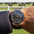 Santa Barbara Polo & Racquet Club Noble Black Genuine Leather Watch for Men SB.1.10672-5