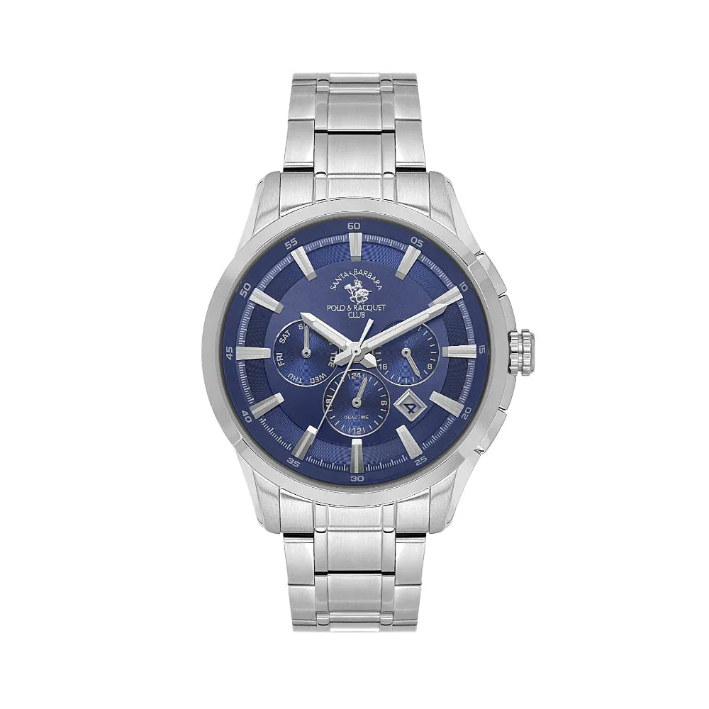 Santa Barbara Polo & Racquet Club Legend Silver Stainless Steel Watch for Men SB.1.10674-2 - Daniel Klein Saudi Arabia