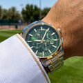 Santa Barbara Polo & Racquet Club Legend Silver and Gold Stainless Steel Watch for Men SB.1.10674-4