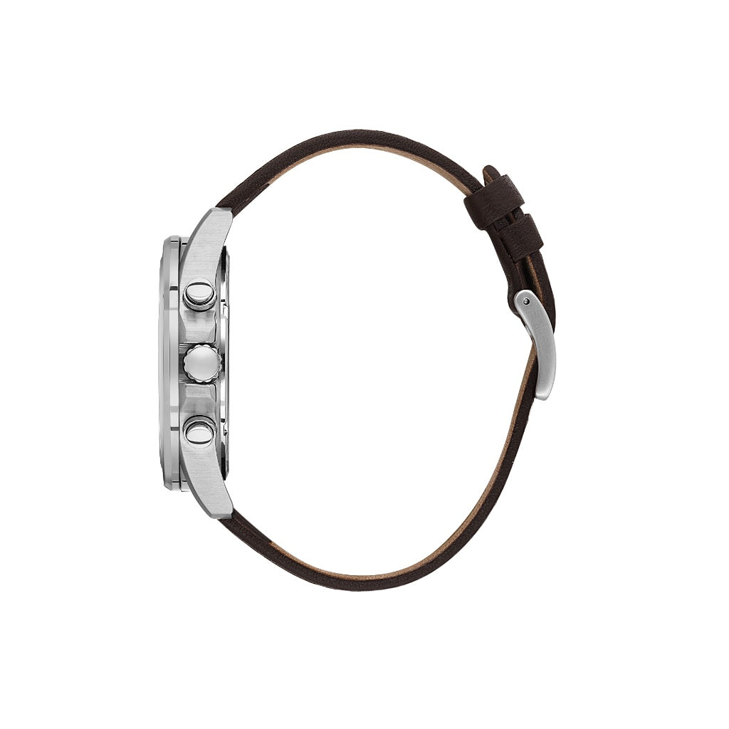 Santa Barbara Polo & Racquet Club Dark Brown Genuine Leather Watch for Men SB.1.10676-3