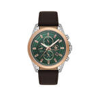 Santa Barbara Polo & Racquet Club Dark Brown Genuine Leather Watch for Men SB.1.10676-4