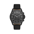 Santa Barbara Polo & Racquet Club Black Genuine Leather Watch for Men SB.1.10676-6