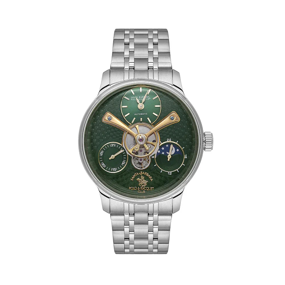 Santa Barbara Polo & Racquet Club Luxury Silver Stainless Steel Watch for Men SB.1.10677-4 - Daniel Klein Saudi Arabia
