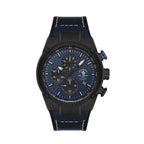 Santa Barbara Polo & Racquet Club Dark Blue Genuine Leather Watch for Men SB.3.10001-3