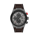 Santa Barbara Polo & Racquet Club Dark Brown Genuine Leather Watch for Men SB.3.10001-4