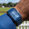 Santa Barbara Polo & Racquet Club Noble Blue and Black Steel and Ceramic Watch for Men SB.4.10029-4