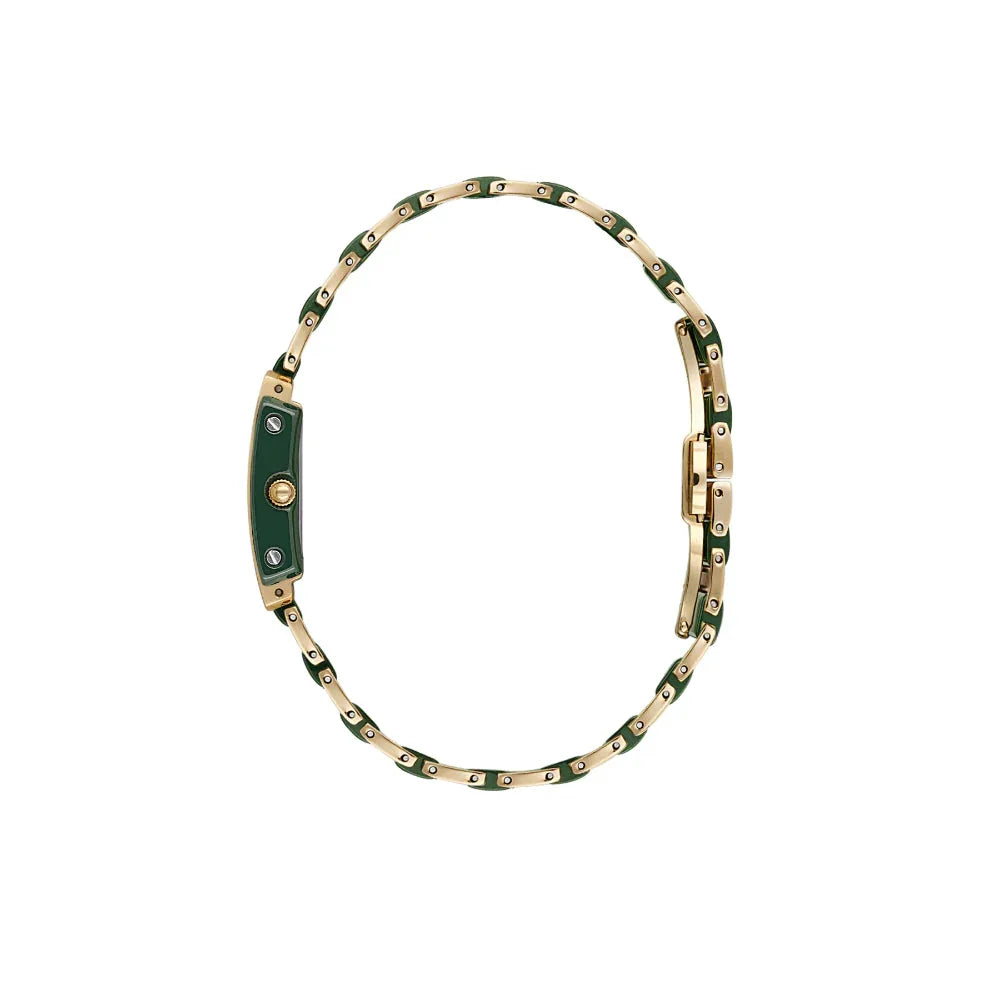 Santa Barbara Polo & Racquet Club Noble Gold and Green Steel and Ceramic Watch for Women SB.4.10030-3 - Daniel Klein Saudi Arabia
