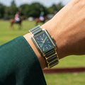 Santa Barbara Polo & Racquet Club Noble Gold and Green Steel and Ceramic Watch for Women SB.4.10030-3