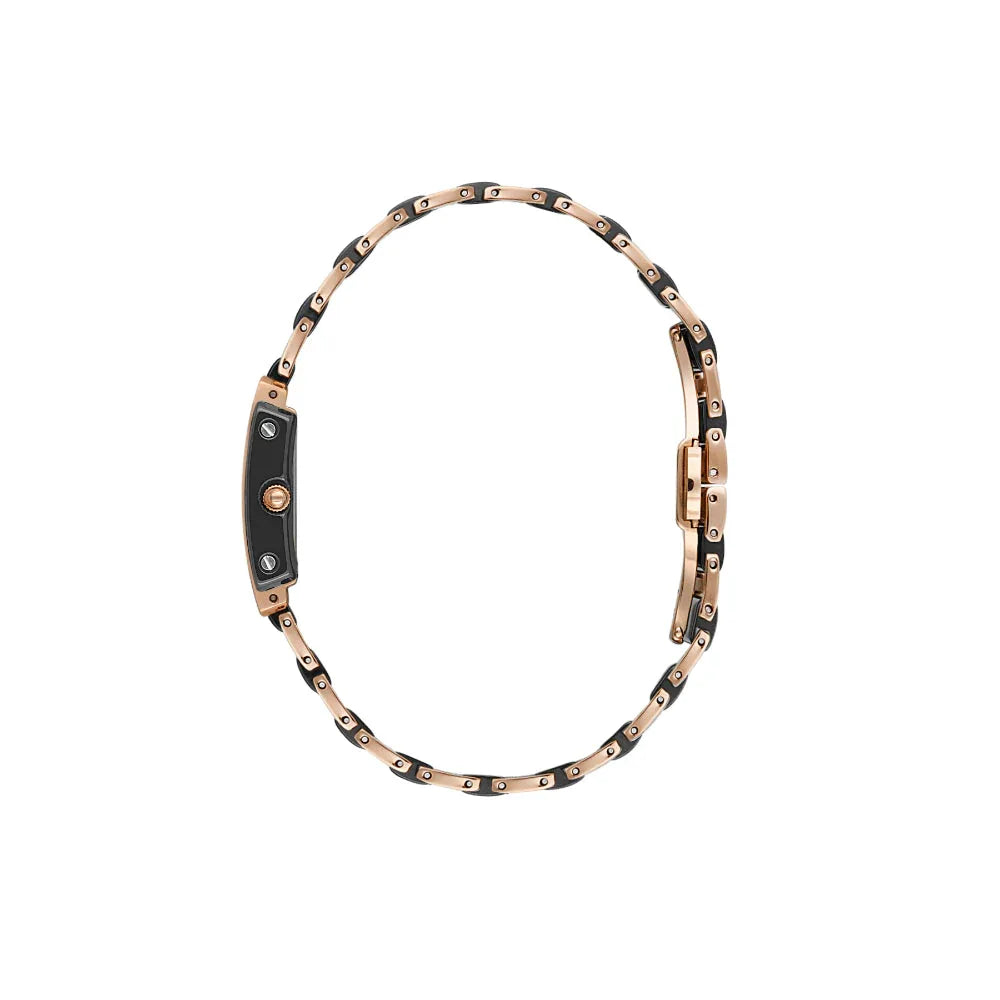 Santa Barbara Polo & Racquet Club Noble Black and Rose Gold Steel and Ceramic Watch for Women SB.4.10030-6 - Daniel Klein Saudi Arabia