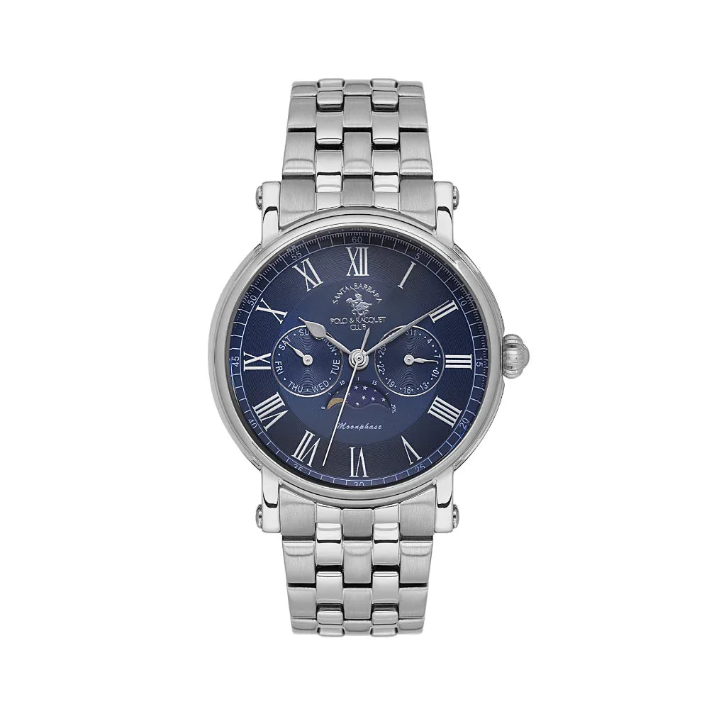 Santa Barbara Polo & Racquet Club Legend Silver Stainless Steel Watch for Men SB.4.10032-3 - Daniel Klein Saudi Arabia