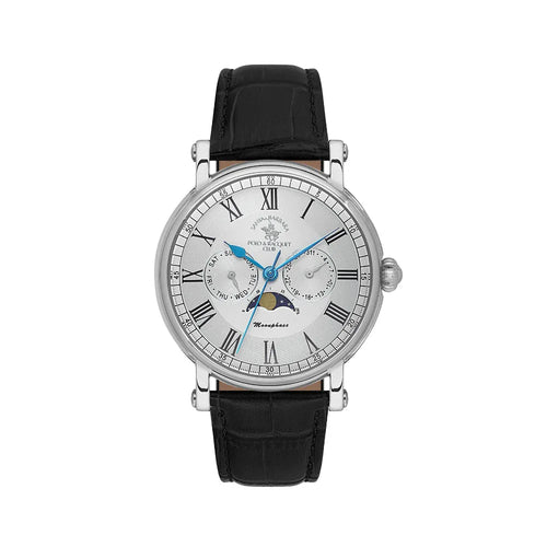 Santa Barbara Polo & Racquet Club Legend Black Leather Watch for Men SB.4.10033-1 - Daniel Klein Saudi Arabia