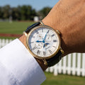 Santa Barbara Polo & Racquet Club Legend Black Leather Watch for Men SB.4.10033-4
