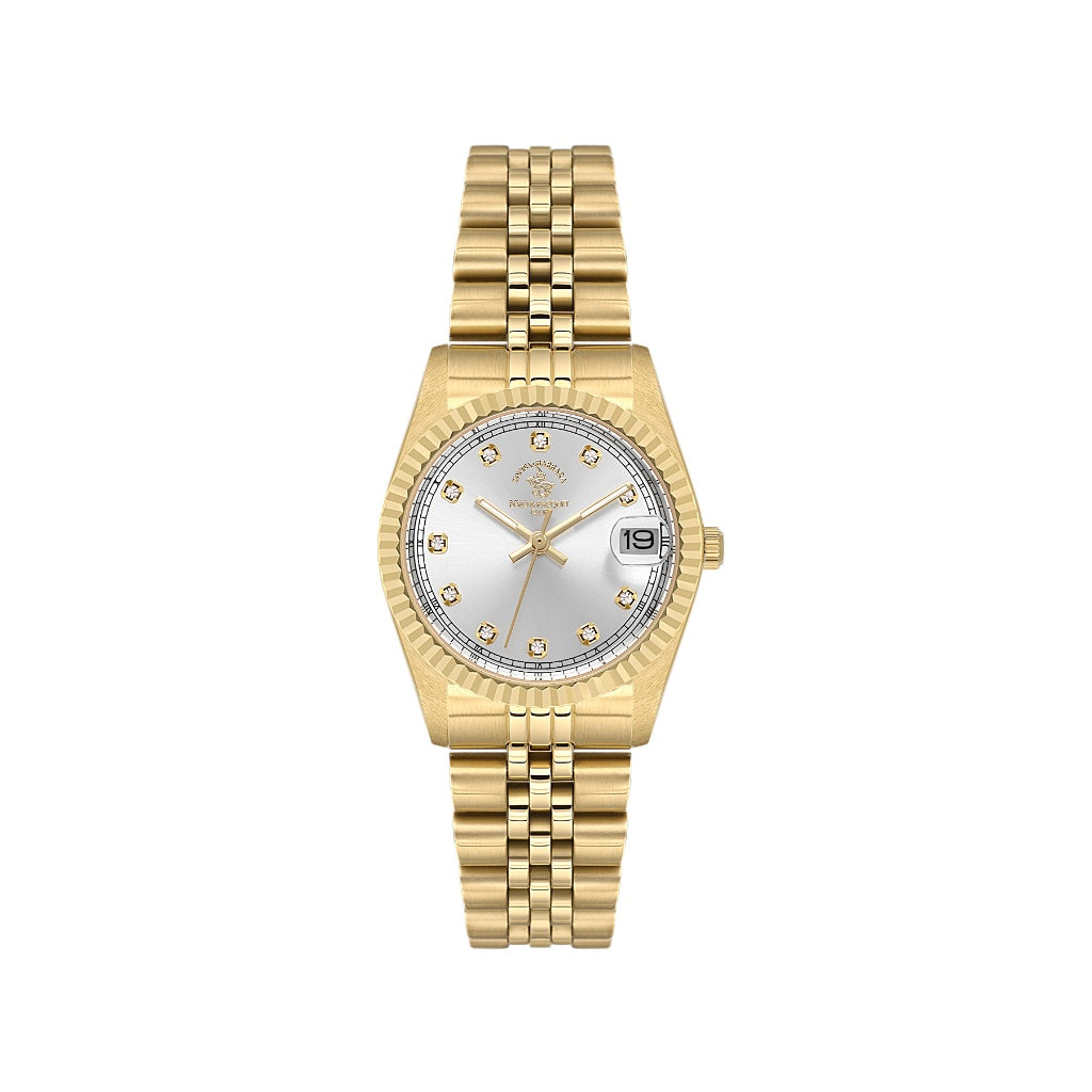 Santa Barbara Polo & Racquet Club Gold Stainless Steel Watch for Women SB.4.10034-2