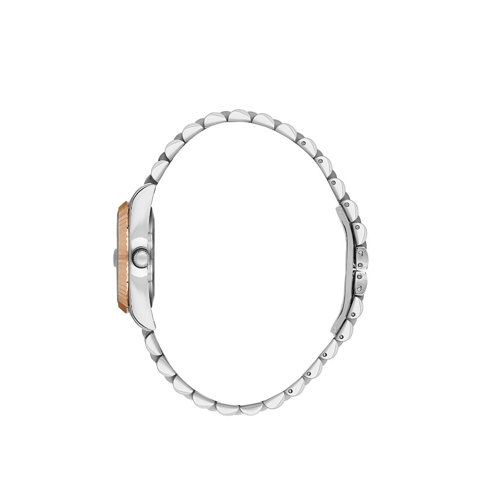 Santa Barbara Polo & Racquet Club Silver and Rose Gold Stainless Steel Watch for Women SB.4.10034-5