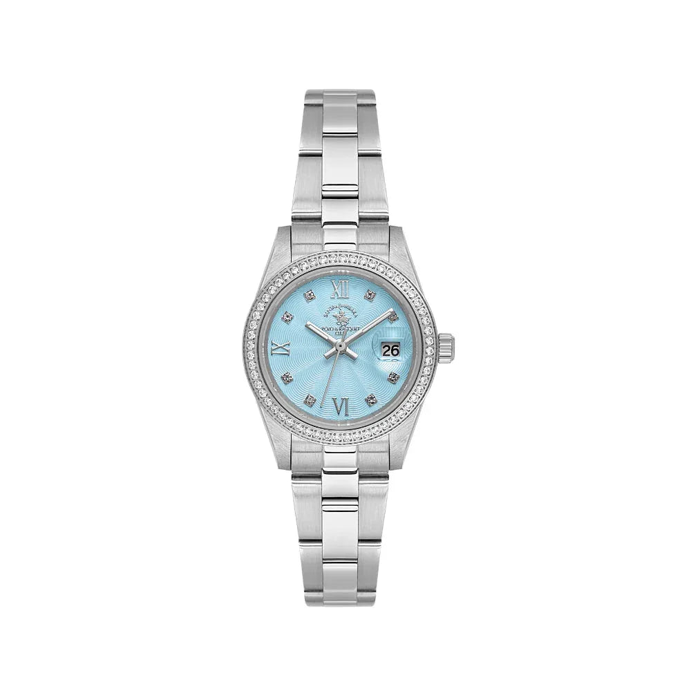 Santa Barbara Polo & Racquet Club Unique Silver Stainless Steel Watch for Women SB.4.10035-2 - Daniel Klein Saudi Arabia