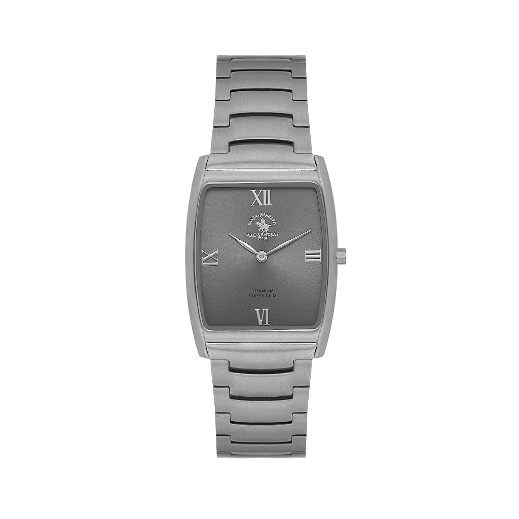 Santa Barbara Polo & Racquet Club Carbon Black Stainless Steel Watch for Men SB.4.10036-1