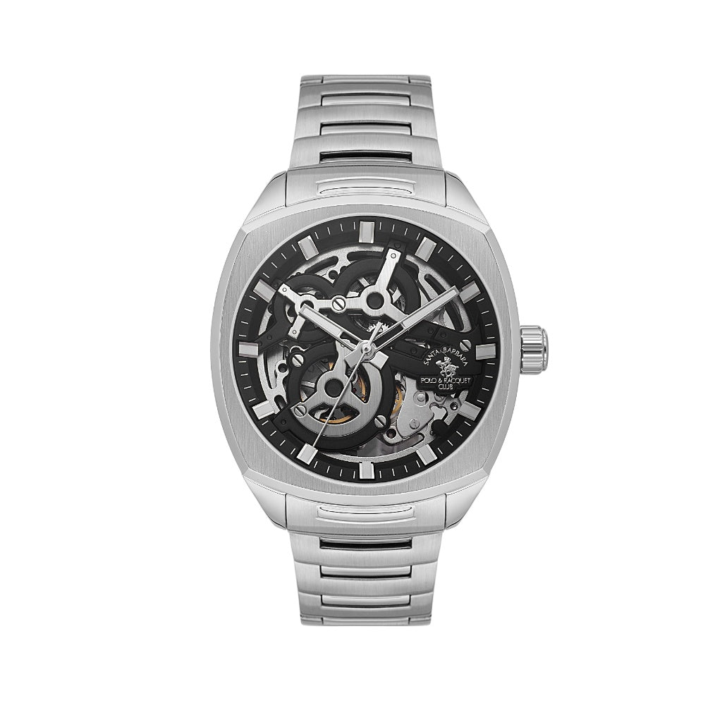 Santa Barbara Polo & Racquet Club Silver Stainless Steel Watch for Men SB.5.10006-2