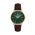 Santa Barbara Polo & Racquet Club Dark Brown Croco Leather Watch for Men SB.8.10011-5