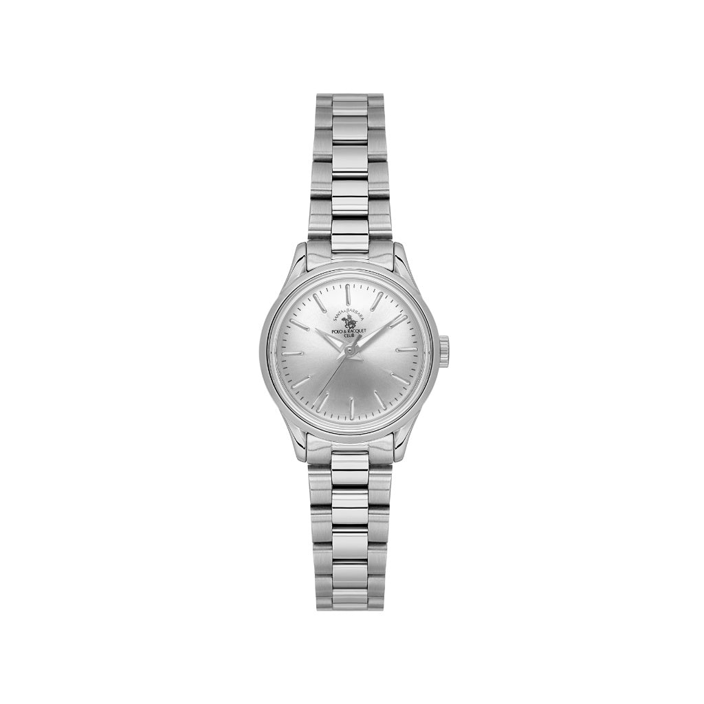 Santa Barbara Polo & Racquet Club Silver Stainless Steel Watch for Women SB.8.10012-1