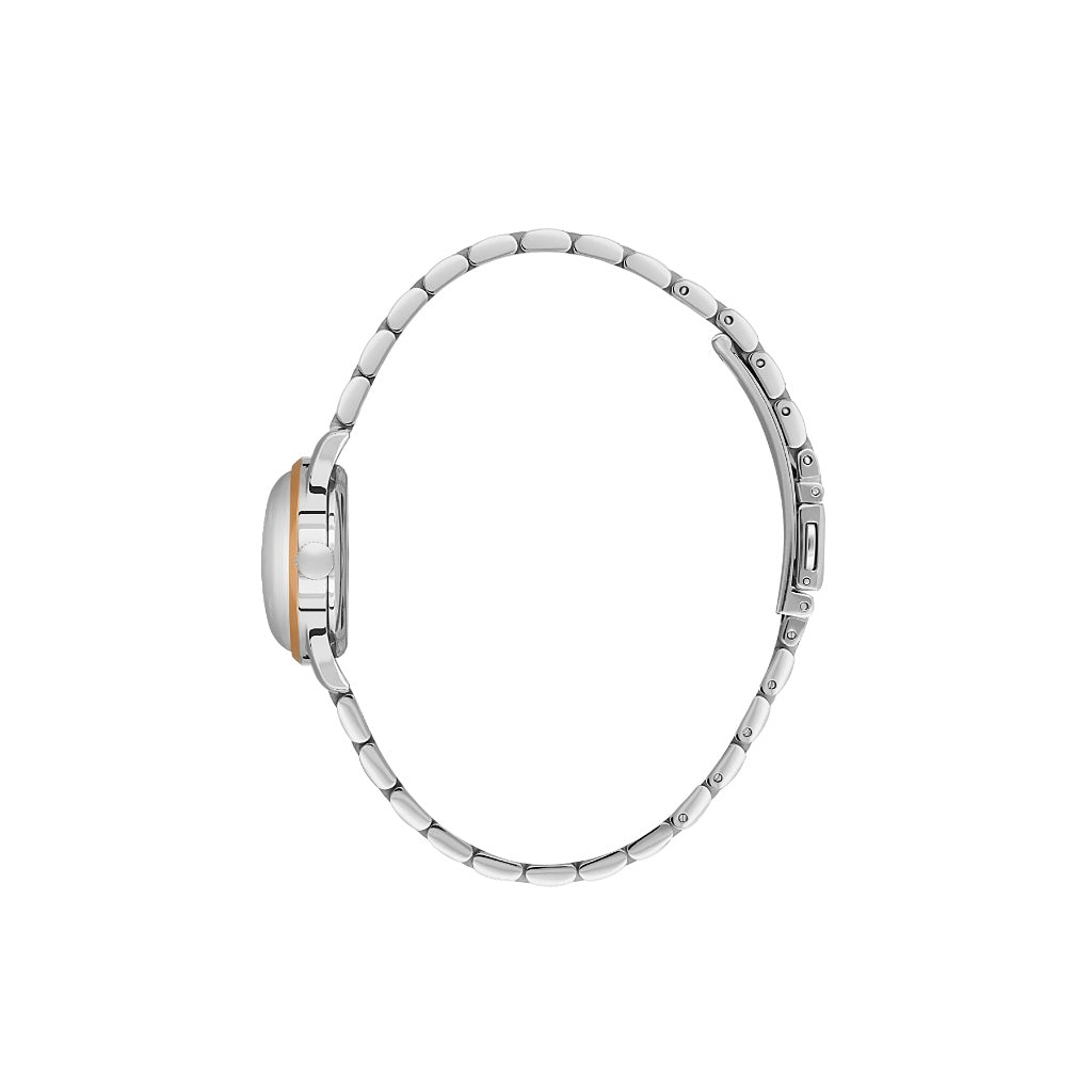 Santa Barbara Polo & Racquet Club Silver and Rose Gold Stainless Steel Watch for Women SB.8.10012-7