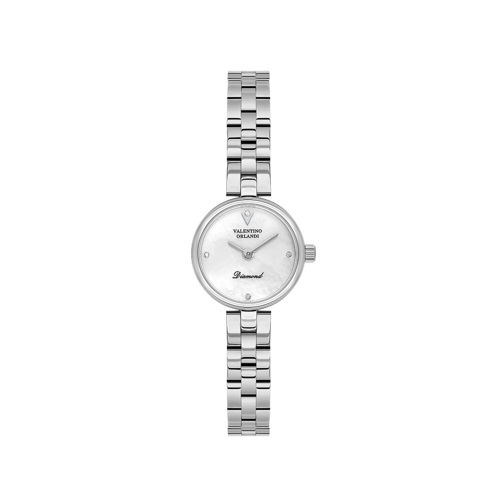 Valentino Orlandi Silver Stainless Steel Watch for Women VO.1.10022-1