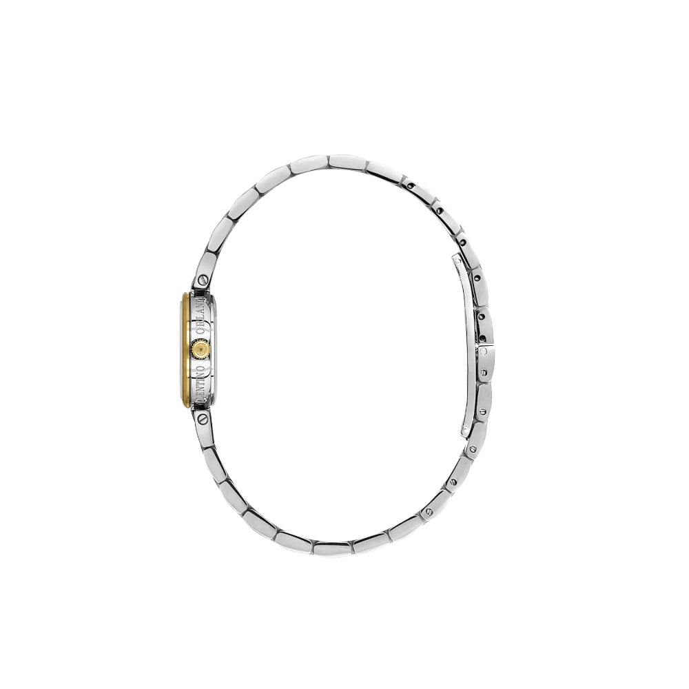 Valentino Orlandi Silver and Gold Stainless Steel Watch for Women VO.1.10022-3