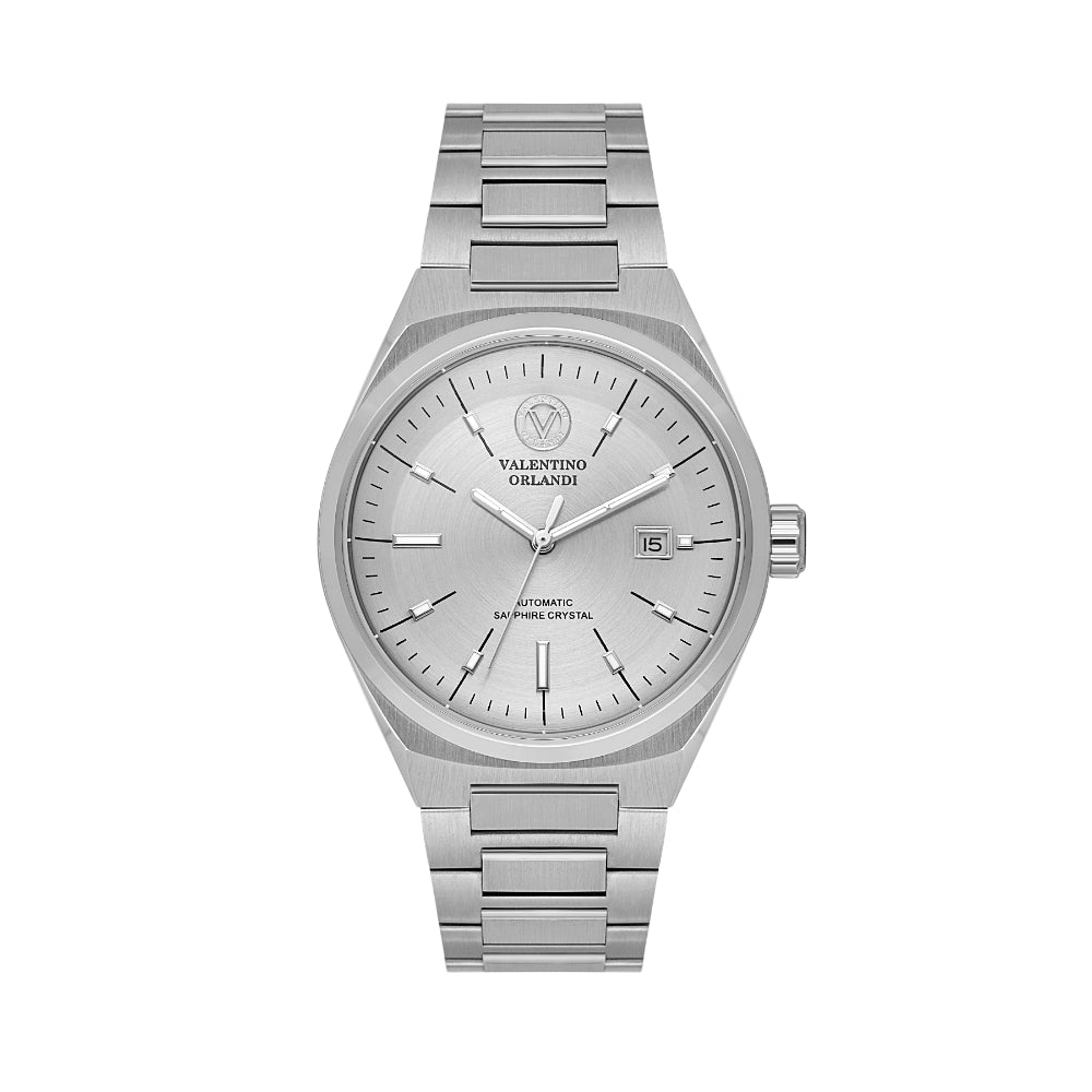 Valentino Orlandi Silver Stainless Steel Watch for Men VO.1.10024-1
