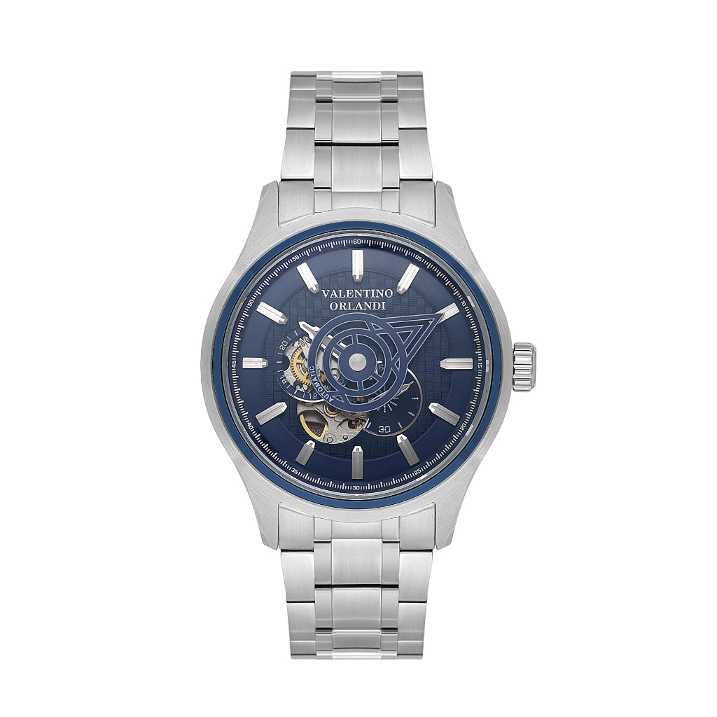 Valentino Orlandi Silver Stainless Steel Watch for Men VO.1.10025-3