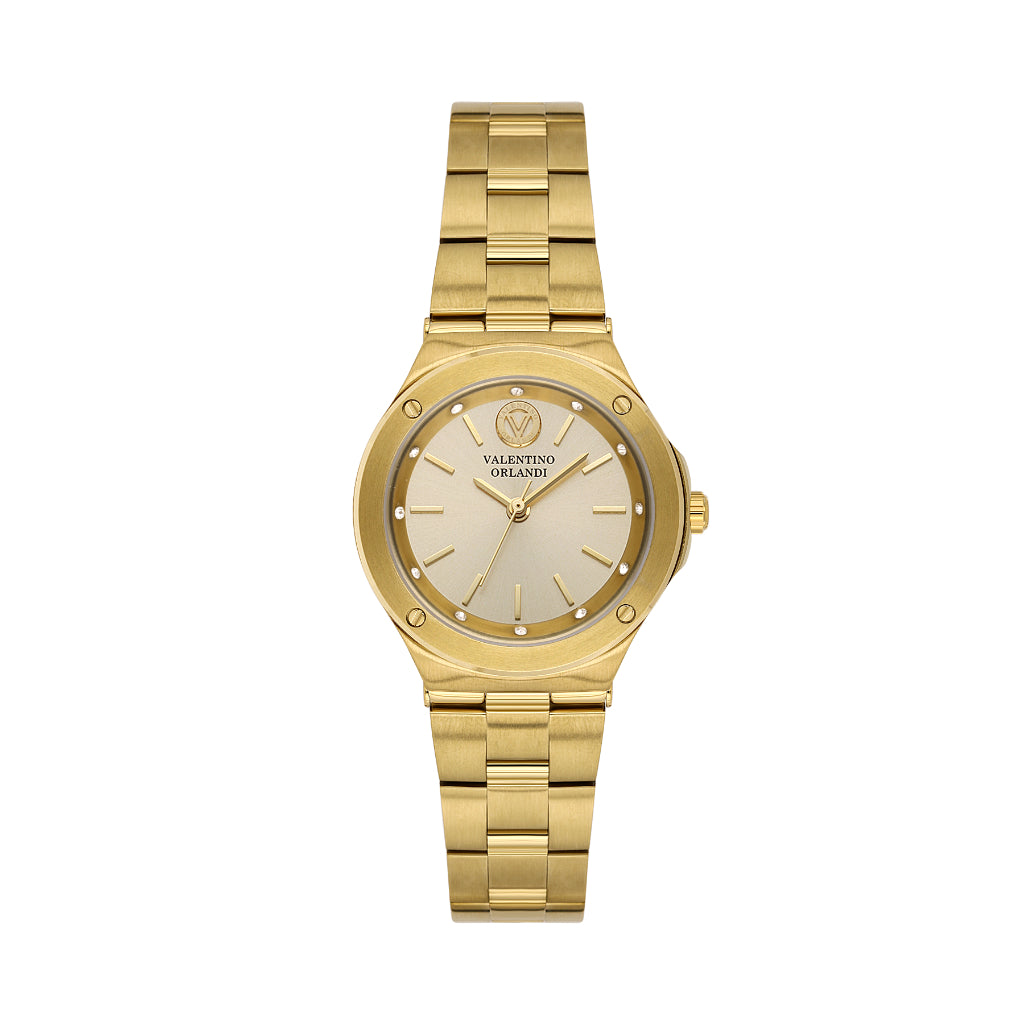Valentino Orlandi Gold Stainless Steel Watch for Women VO.1.10026-2
