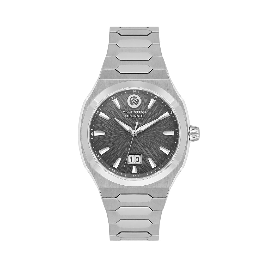 Valentino Orlandi Silver Stainless Steel Watch for Men VO.1.10027-2