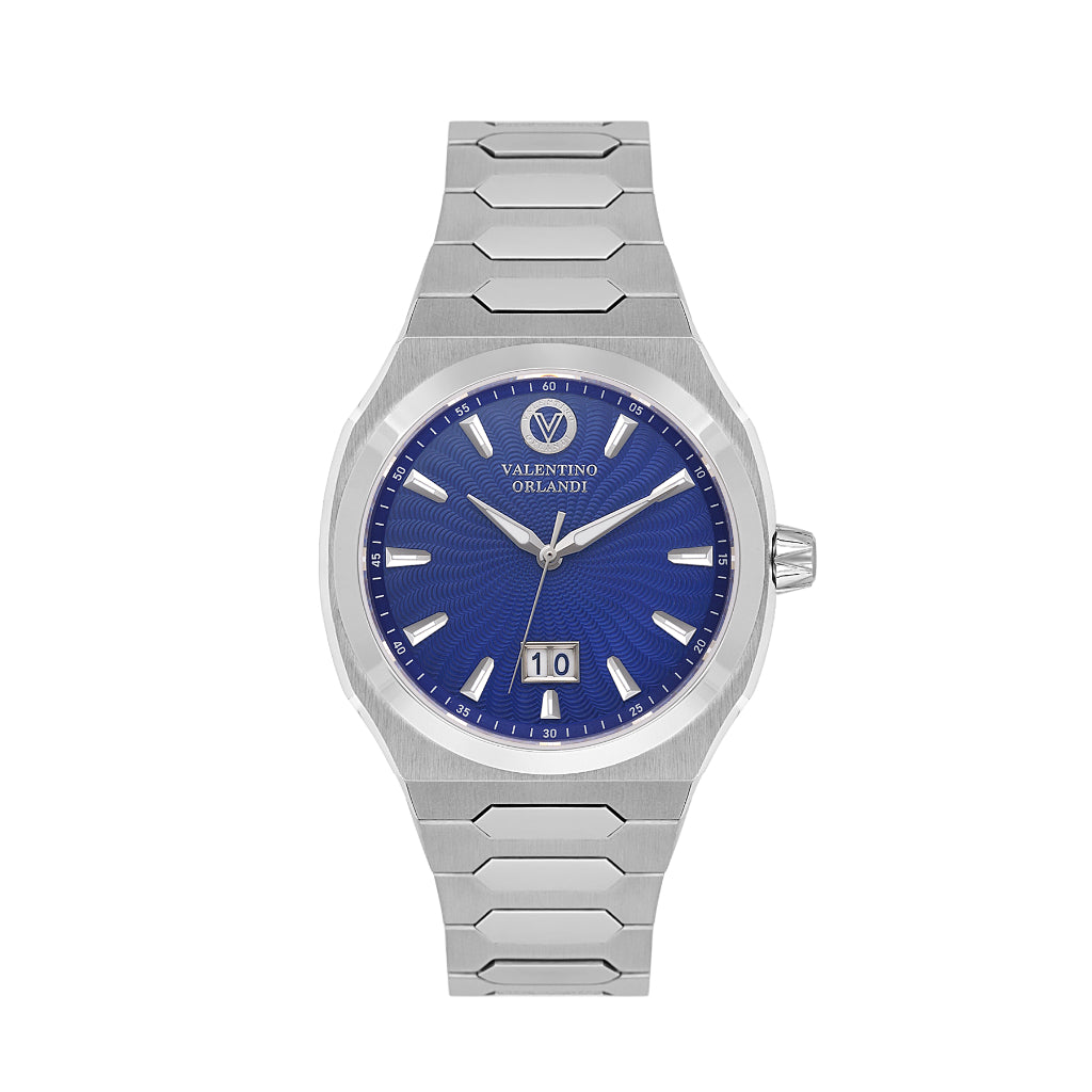 Valentino Orlandi Silver Stainless Steel Watch for Men VO.1.10027-3