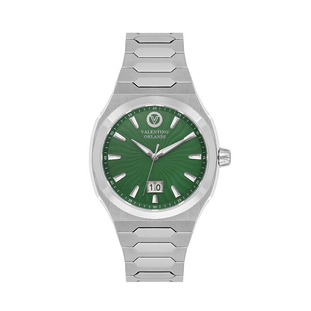 Valentino Orlandi Silver Stainless Steel Watch for Men VO.1.10027-4