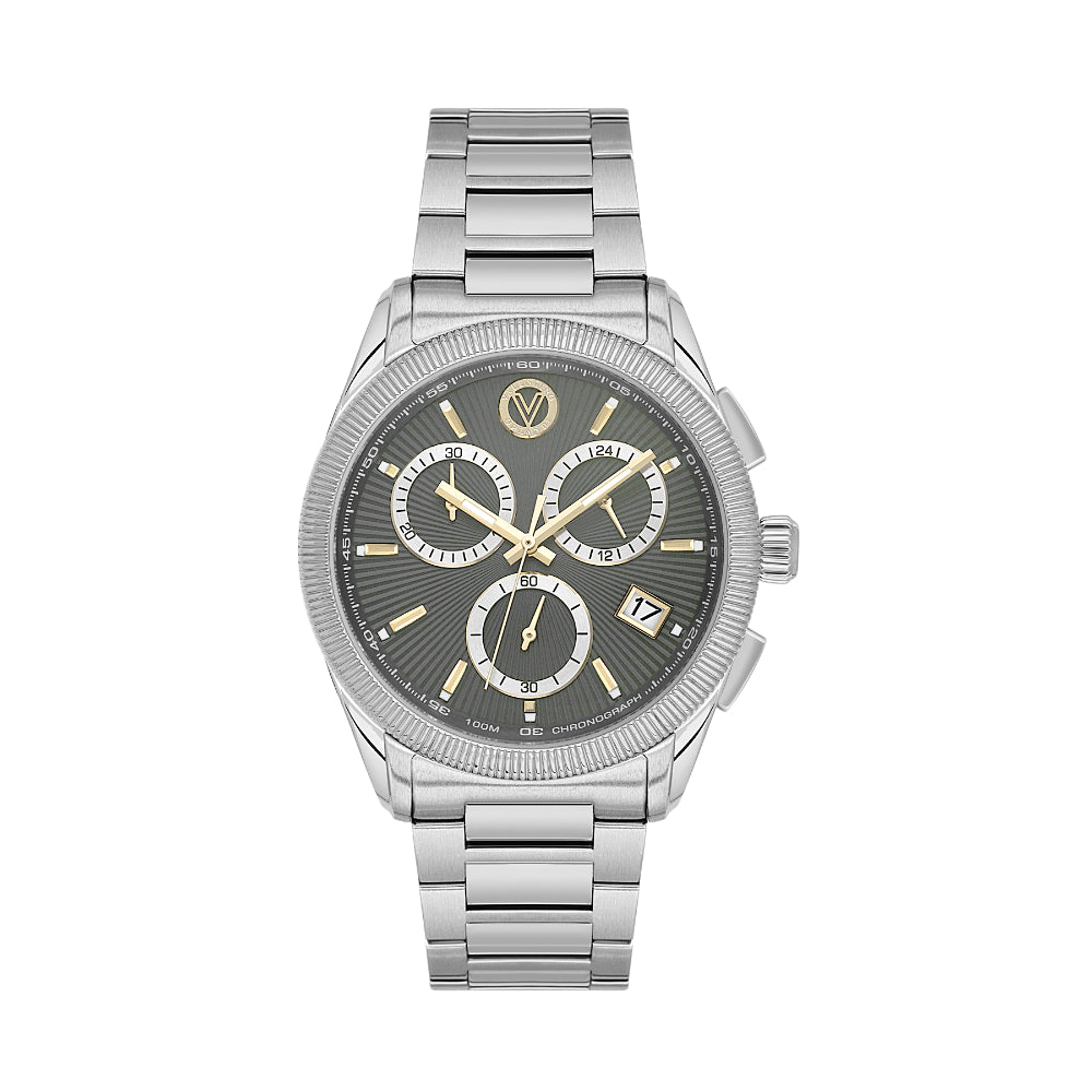 Valentino Orlandi Silver Stainless Steel Watch for Men VO.1.10028-1