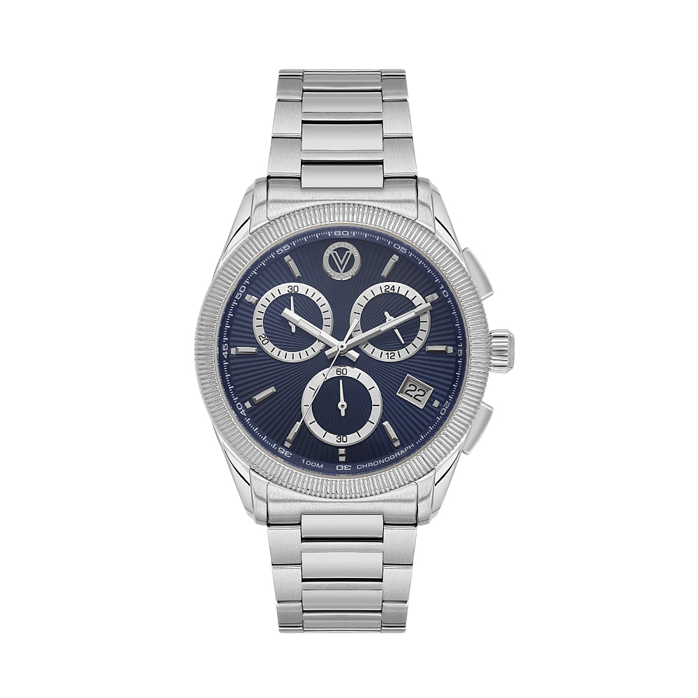 Valentino Orlandi Silver Stainless Steel Watch for Men VO.1.10028-3