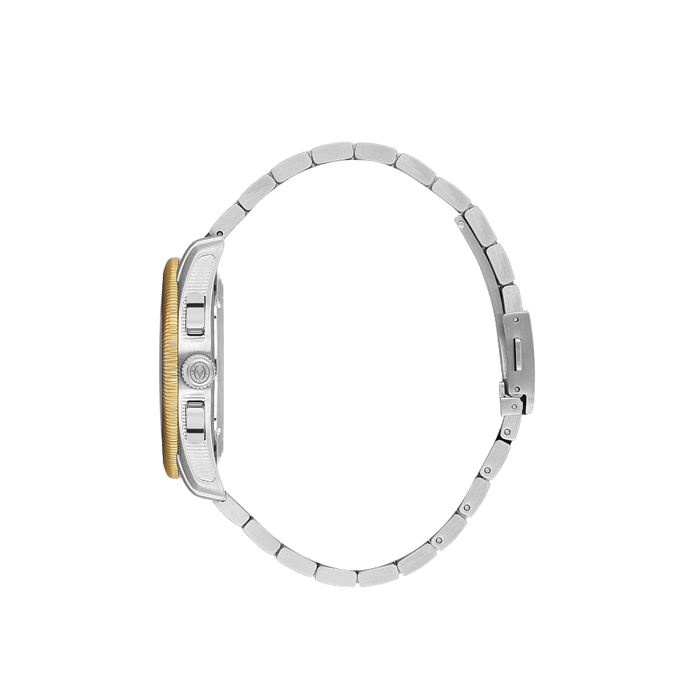 Valentino Orlandi Silver and Gold Stainless Steel Watch for Men VO.1.10028-4