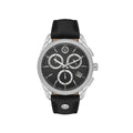 Valentino Orlandi Black Leather Watch for Men VO.1.10029-1
