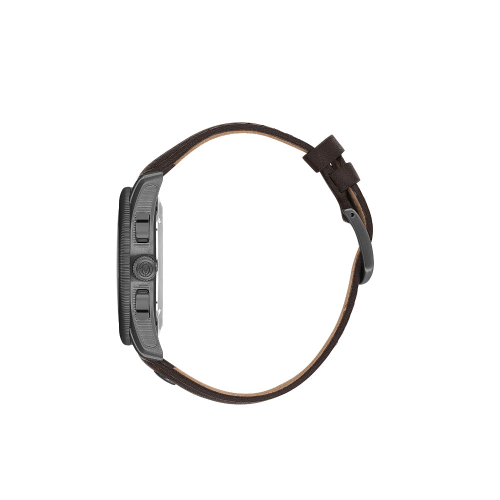 Valentino Orlandi Dark Brown Leather Watch for Men VO.1.10029-3