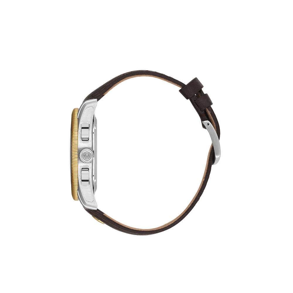 Valentino Orlandi Dark Brown Leather Watch for Men VO.1.10029-4